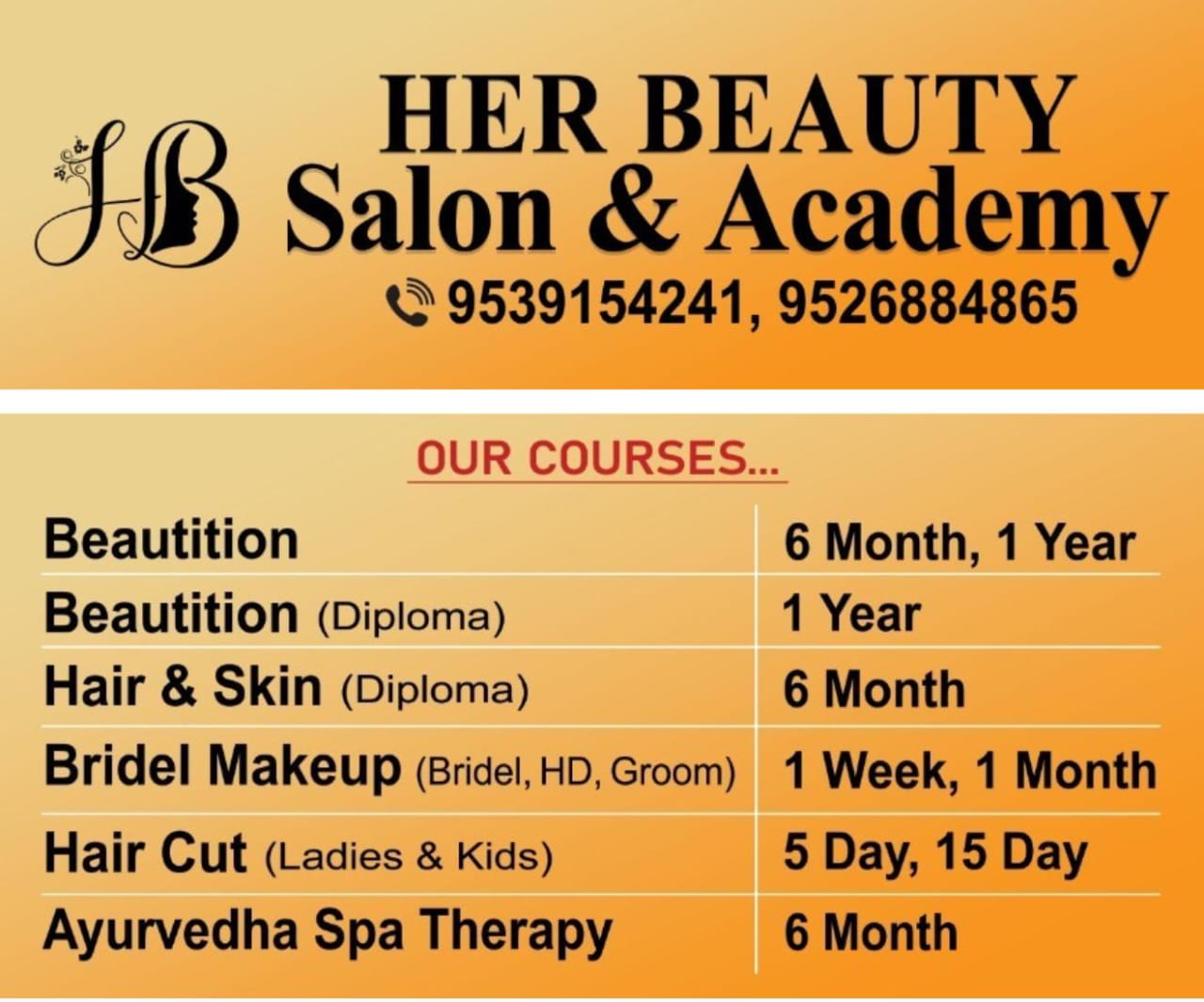 Her Beauty Salon & Academy Pandikkad  Vengara & Perinthalmanna